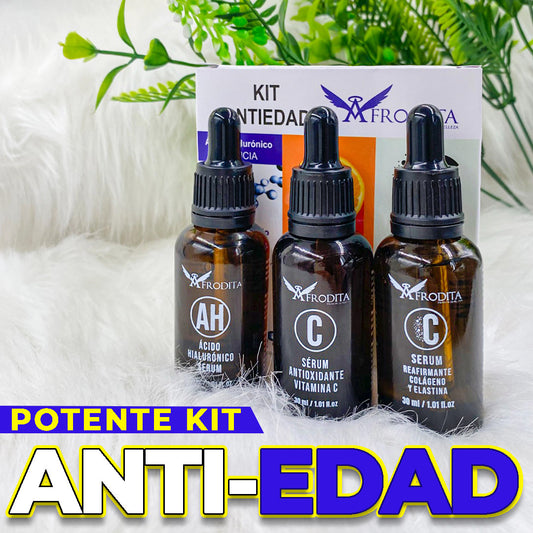 KIT CUIDADO FACIAL ANTIENVEJECIMIENTO AFRODITA 😌