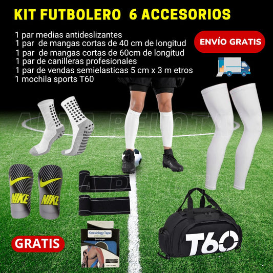 MEGA KIT PARA FUTBOLISTAS 6 ACCESORIOS