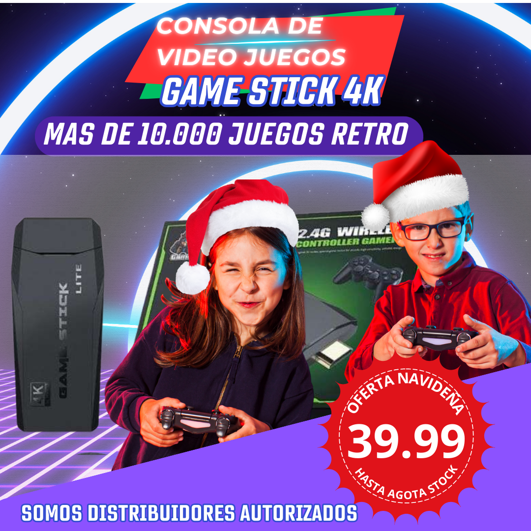 CONSOLA DE VIDEO JUEGOS GAME STICK 4k