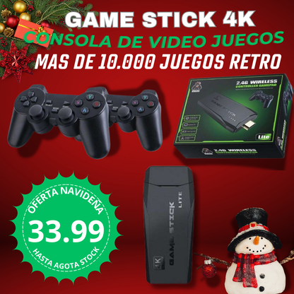 CONSOLA DE VIDEO JUEGOS GAME STICK 4k